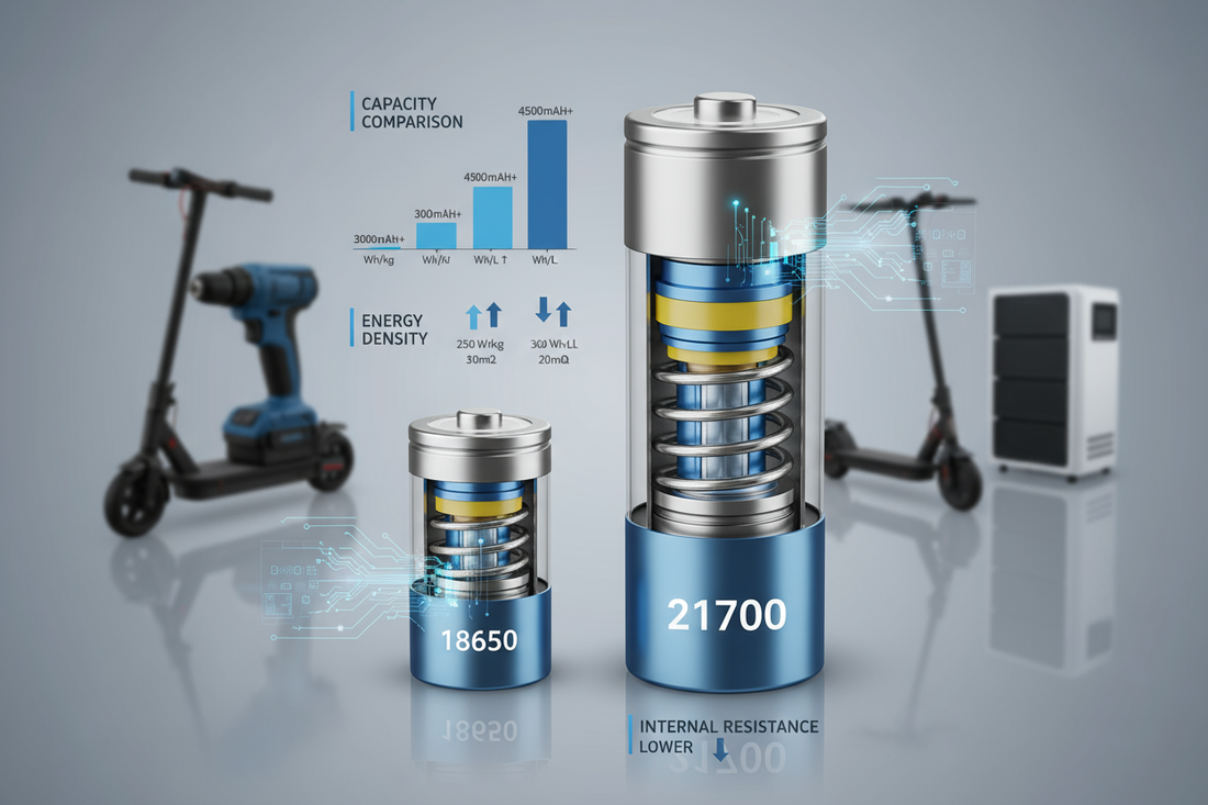 Why 21700 Cells Are Replacing 18650 in Industrial Applications