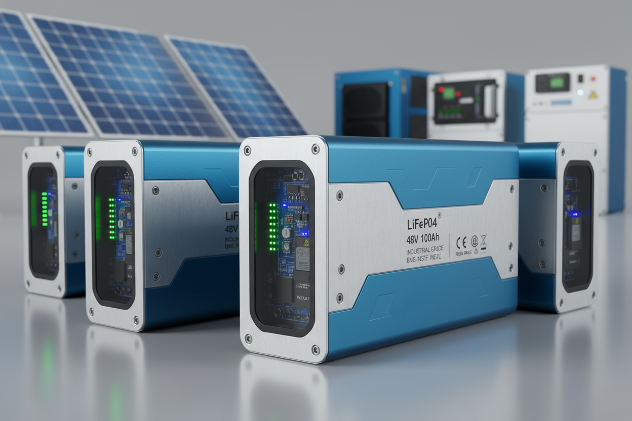 Engineered for reliability and safety, our lithium iron phosphate (LiFePO₄) battery packs deliver long cycle life, stable performance, and superior thermal management. Ideal for industrial, solar energy storage, and backup power systems, these packs ensure dependable operation in demanding environments.