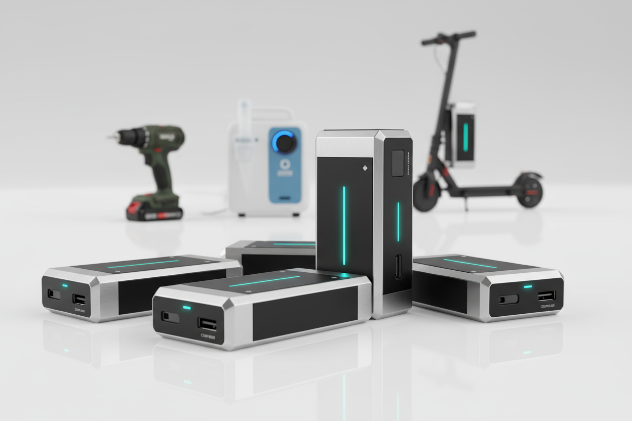 Our lithium-ion battery packs offer high energy density, compact design, and fast charge capability. We design and assemble battery systems that balance performance, efficiency, and durability — perfect for portable tools, medical equipment, and electric mobility devices.