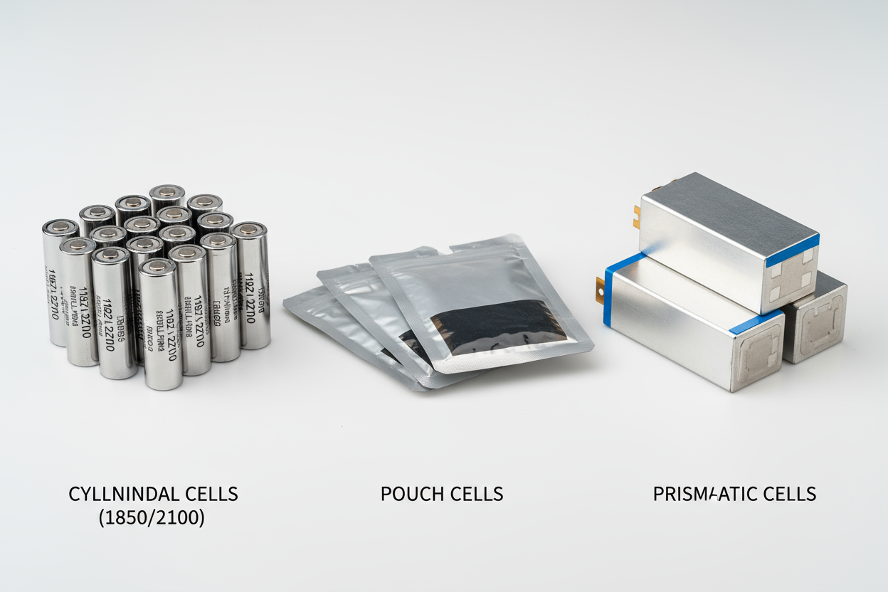 We offer cylindrical, pouch, and prismatic lithium cells in multiple specifications, including 18650, 21700, and custom formats. Each cell is optimized for your project’s requirements.